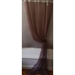 Rideau Voile Tulle Brun EN FIL D'INDIENNE 120 X 300  N°410