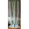 Rideau Organdi Poches Vert d'eau 110 X 250 N°414