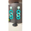 Clips BEDIA maillon turquoise - Francine BRAMLI Paris Bijoux