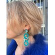 Clips BEDIA maillon turquoise - Francine BRAMLI Paris Bijoux