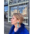 Clips TOUPIE turquoise - Francine BRAMLI Paris Bijoux