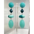 Clips TOUPIE turquoise - Francine BRAMLI Paris Bijoux