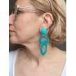 SOLARA Raphia Turquoise - Francine BRAMLI Paris