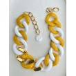 KEN Maillons Jaune, blanc & or - FRANCINE BRAMLI PARIS collier