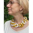 KEN Maillons Jaune, blanc & or - FRANCINE BRAMLI PARIS collier