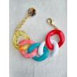 ANTHONY Maillons corail, turquoise, blanc, trspt, jaune - FRANCINE BRAMLI Paris bracelet