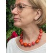 Collier DEMBA perles Corail & gorgone - FRANCINE BRAMLI Paris