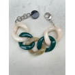 ANTHONY Maillons ivoire vert - FRANCINE BRAMLI Paris bracelet