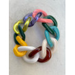 Bracelet TONY Maillons multicolores 1 - FRANCINE BRAMLI Paris